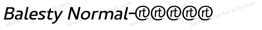 Balesty Normal字体转换